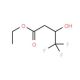 3-Hydroxy-4,4,4-trifluorobutyric acid ethyl ester (CAS 372-30-5) - chemical structure image
