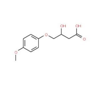 3-Hydroxy-4-(4-methoxy-phenoxy)-butyric acid - chemical structure image