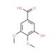 3-Hydroxy-4,5-dimethoxybenzoic acid (CAS 1916-08-1) - chemical structure image