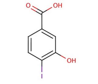 3-Hydroxy-4-iodobenzoic acid (CAS 58123-77-6) - chemical structure image