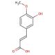 3-Hydroxy-4-methoxycinnamic Acid (CAS 537-73-5) - chemical structure image
