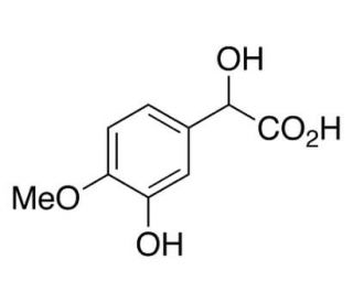 3-Hydroxy-4-methoxymandelic Acid (CAS 3695-24-7) - chemical structure image