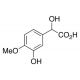 3-Hydroxy-4-methoxymandelic Acid (CAS 3695-24-7) - chemical structure image