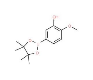 3-Hydroxy-4-methoxyphenylboronic acid, pinacol ester (CAS 269410-23-3) - chemical structure image