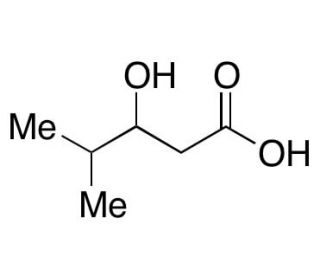 3-Hydroxy-4-methylpentanoic acid - chemical structure image