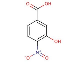 3-Hydroxy-4-nitrobenzoic acid (CAS 619-14-7) - chemical structure image