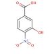3-Hydroxy-4-nitrobenzoic acid (CAS 619-14-7) - chemical structure image