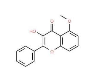 3-Hydroxy-5-methoxyflavone (CAS 6665-81-2) - chemical structure image