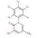3-Hydroxy-5-methyl-N-phenyl-2-1H-pyridone-d5 (CAS 1020719-53-2) - chemical structure image