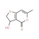 3-Hydroxy-6-methyl-2,3-dihydro-4H-furo[3,2-c]pyran-4-one (CAS 57053-18-6) - chemical structure image