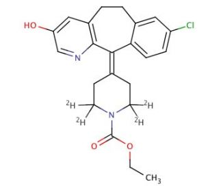 3-Hydroxy Loratadine-D4 (CAS 183483-15-0 (unlabeled)) - chemical structure image