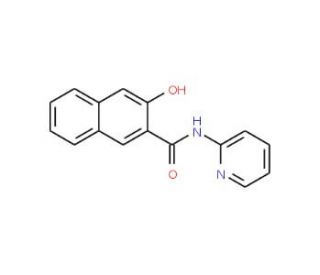 3-hydroxy-N-pyridin-2-yl-2-naphthamide (CAS 24445-26-9) - chemical structure image