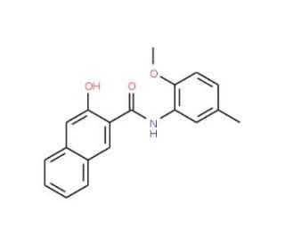 3-Hydroxy-naphthalene-2-carboxylic acid (2-methoxy-5-methyl-phenyl)-amide - chemical structure image