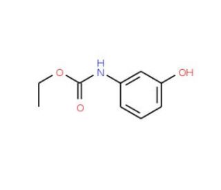 (3-Hydroxy-phenyl)-carbamic acid ethyl ester (CAS 7159-96-8) - chemical structure image