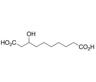 3-Hydroxy sebacic acid (CAS 73141-46-5) - chemical structure image
