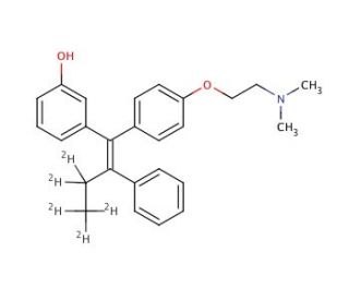 3-Hydroxy Tamoxifen-ethyl-d5 - chemical structure image