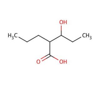 3-Hydroxy Valproic Acid (CAS 58888-84-9) - chemical structure image