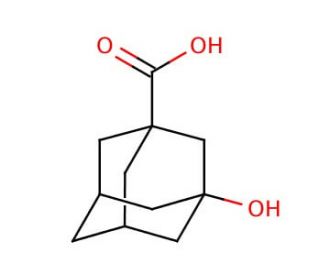 3-Hydroxyadamantane-1-carboxylic acid (CAS 42711-75-1) - chemical structure image