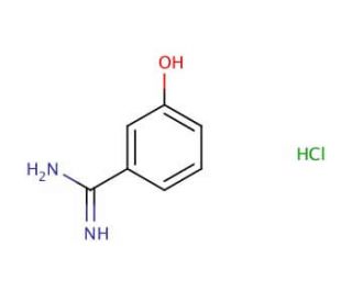 3-Hydroxybenzamidine hydrochloride (CAS 63502-89-6) - chemical structure image
