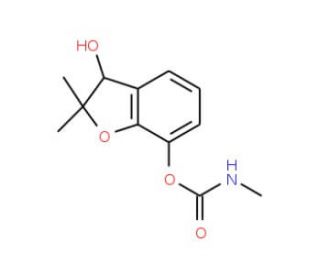 3-Hydroxycarbofuran (CAS 16655-82-6) - chemical structure image