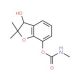 3-Hydroxycarbofuran (CAS 16655-82-6) - chemical structure image