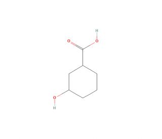 3-Hydroxycyclohexanecarboxylic Acid (cis- and trans- mixture) (CAS 606488-94-2) - chemical structure image