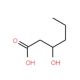 3-Hydroxyhexanoic acid 的分子结构, CAS编号: 10191-24-9 3-Hydroxyhexanoic acid (CAS 10191-24-9) - chemical structure image