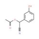 (3-Hydroxymandelonitrile)acetate (CAS 887406-43-1) - chemical structure image