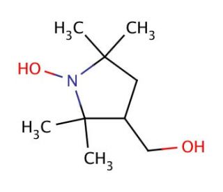 3-(Hydroxymethyl)-1-oxy-2,2,5,5-tetramethylpyrrolidine (CAS 27298-75-5) - chemical structure image