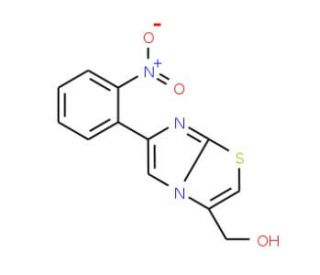 3-Hydroxymethyl-6-(2-nitrophenyl)imidazo[2,1-b]thiazole (CAS 925437-85-0) - chemical structure image
