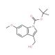 3-(Hydroxymethyl)-6-methoxy-1H-indole, N-BOC protected - chemical structure image