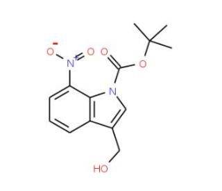 3-(Hydroxymethyl)-7-nitro-1H-indole, N-BOC protected - chemical structure image