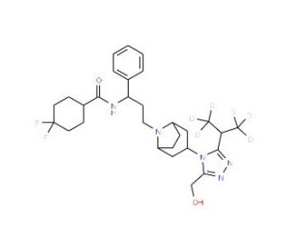 3-Hydroxymethyl Maraviroc-d6 - chemical structure image