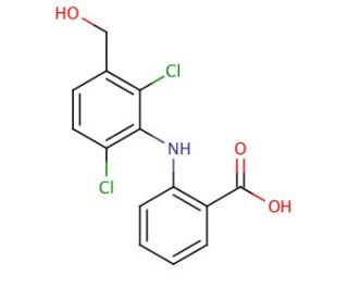 3-Hydroxymethyl Meclofenamic Acid (CAS 67318-61-0) - chemical structure image