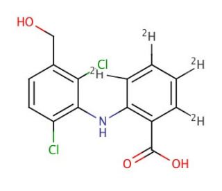 3-Hydroxymethyl Meclofenamic Acid-d4 - chemical structure image