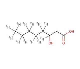 3-Hydroxyoctanoic Acid-d12 - chemical structure image