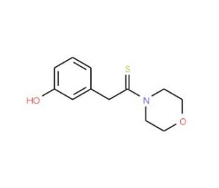 3-Hydroxyphenylthioacetmorpholide (CAS 500284-27-5) - chemical structure image