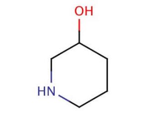 3-Hydroxypiperidine (CAS 6859-99-0) - chemical structure image