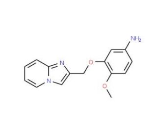 3-{imidazo[1,2-a]pyridin-2-ylmethoxy}-4-methoxyaniline - chemical structure image