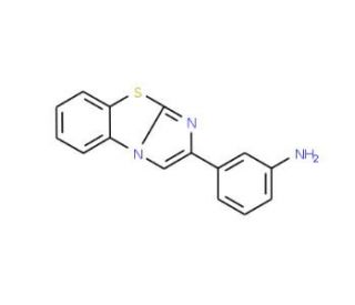3-Imidazo[2,1-b][1,3]benzothiazol-2-ylaniline (CAS 79890-07-6) - chemical structure image