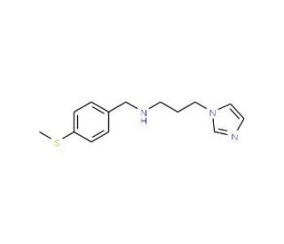 (3-Imidazol-1-yl-propyl)-(4-methylsulfanyl-benzyl)-amine - chemical structure image