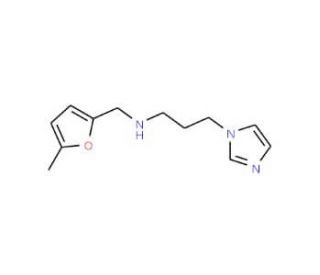 (3-Imidazol-1-yl-propyl)-(5-methyl-furan-2-yl-methyl)-amine - chemical structure image