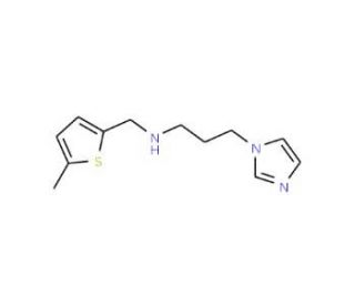 (3-Imidazol-1-yl-propyl)-(5-methyl-thiophen-2-ylmethyl)-amine - chemical structure image