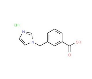 3-Imidazol-1-ylmethyl-benzoic acid hydrochloride (CAS 218131-32-9) - chemical structure image