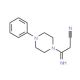 3-Imino-3-(4-phenylpiperazino)propanenitrile - chemical structure image