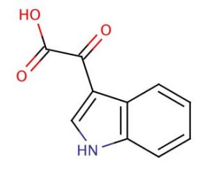 3-Indoleglyoxylic acid (CAS 1477-49-2) - chemical structure image