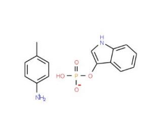 3-Indoxyl phosphate p-toluidine salt (CAS 31699-61-3) - chemical structure image