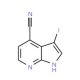 3-Iodo-1H-pyrrolo[2,3-b]pyridine-4-carbonitrile (CAS 956485-59-9) - chemical structure image