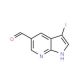 3-Iodo-1H-pyrrolo[2,3-b]pyridine-5-carbaldehyde (CAS 900514-07-0) - chemical structure image