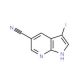 3-Iodo-1H-pyrrolo[2,3-b]pyridine-5-carbonitrile (CAS 757978-11-3) - chemical structure image